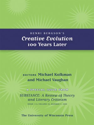 cover image of Henri Bergson's Creative Evolution 100 Years Later